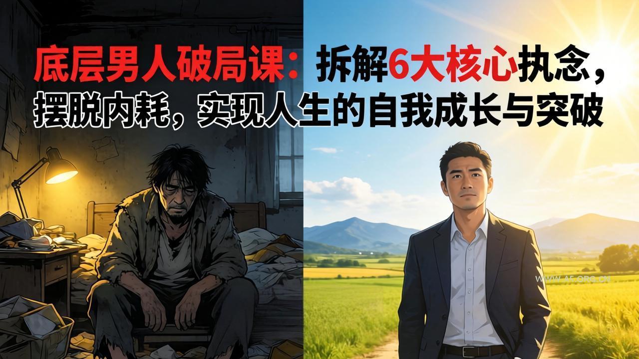 付费文章:底层男人破局课:拆解 6 大核心执念,摆脱内耗,实现人生的自我成长与突破-小红泡