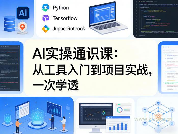 AI实操通识课，从工具入门到项目实战，一次学透-小红泡
