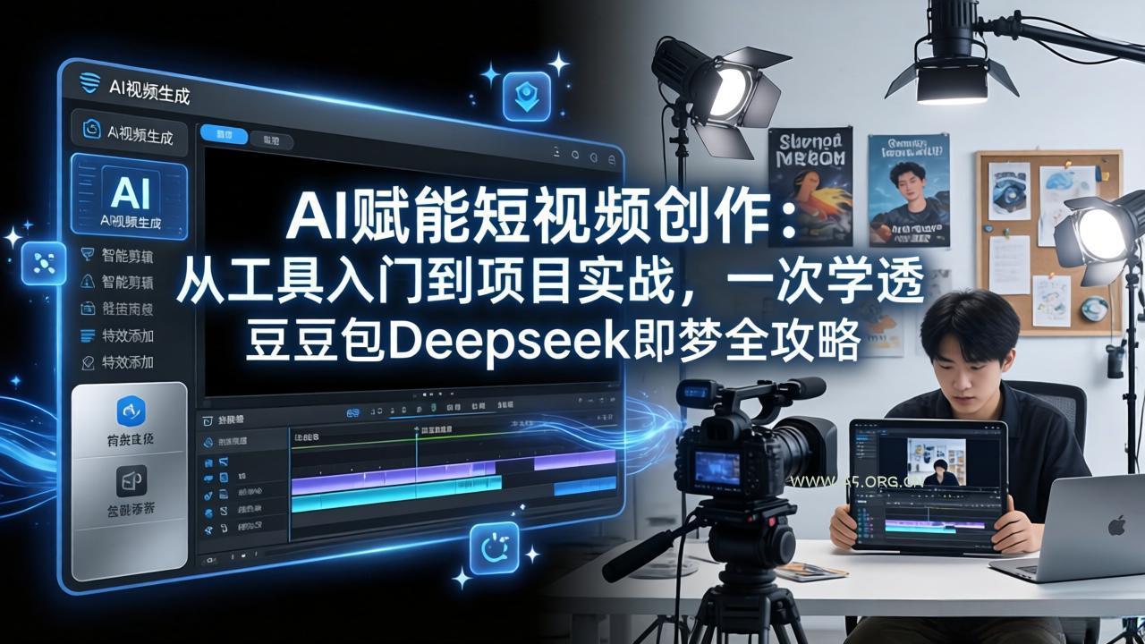 AI赋能短视频创作:从工具入门到项目实战,一次学透豆包Deepseek即梦全攻略-小红泡