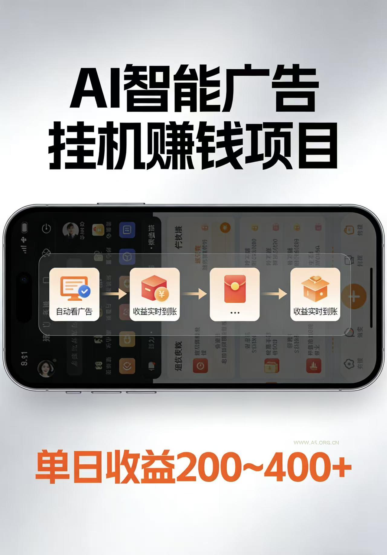 AI智能挂机看广告，每日稳定收益200-400+-小红泡