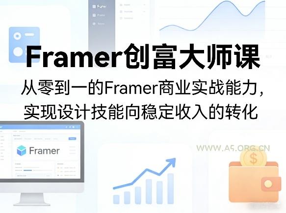 Framer创富大师课,从零到一的Framer商业实战能力,实现设计技能向稳定收入的转化-小红泡