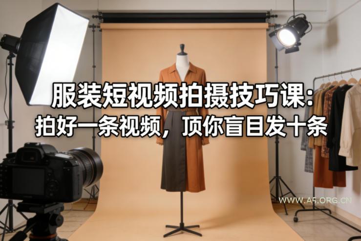 服装短视频拍摄技巧课:拍好一条视频,顶你盲目发十条-小红泡