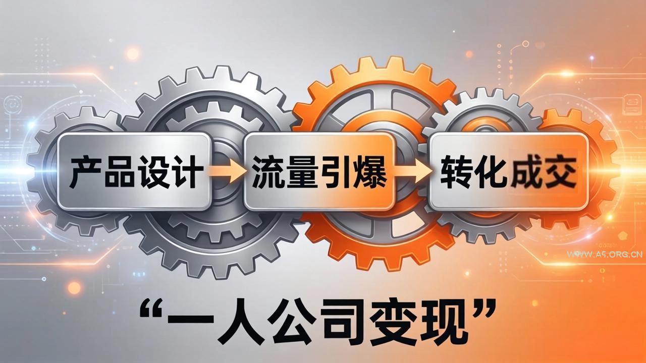 一人公司变现全攻略:产品设计+流量引爆+转化成交,打造不受年龄限制的长期事业-小红泡