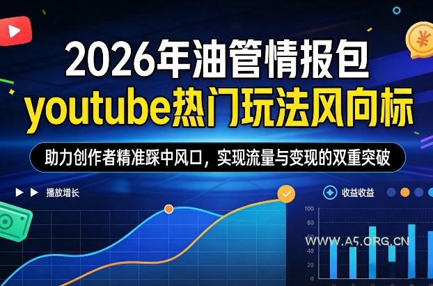 2026年油管情报包，youtube热门玩法风向标，助力创作者精准踩中风口，实现流量与变现的双重突破(更新0330)-小红泡