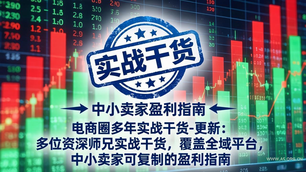 电商圈多年实战干货-更新4月:多位资深师兄实战干货,覆盖全域平台,中小卖家可复制的盈利指南-小红泡