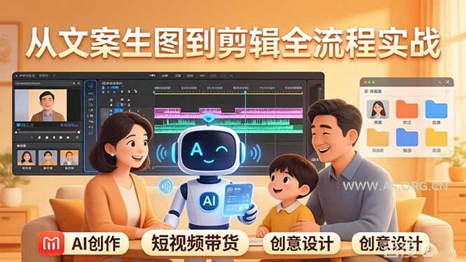 原创 AI 剧情短视频带货:AI+家庭剧情+带货广告,从文案生图到剪辑全流程实战-小红泡
