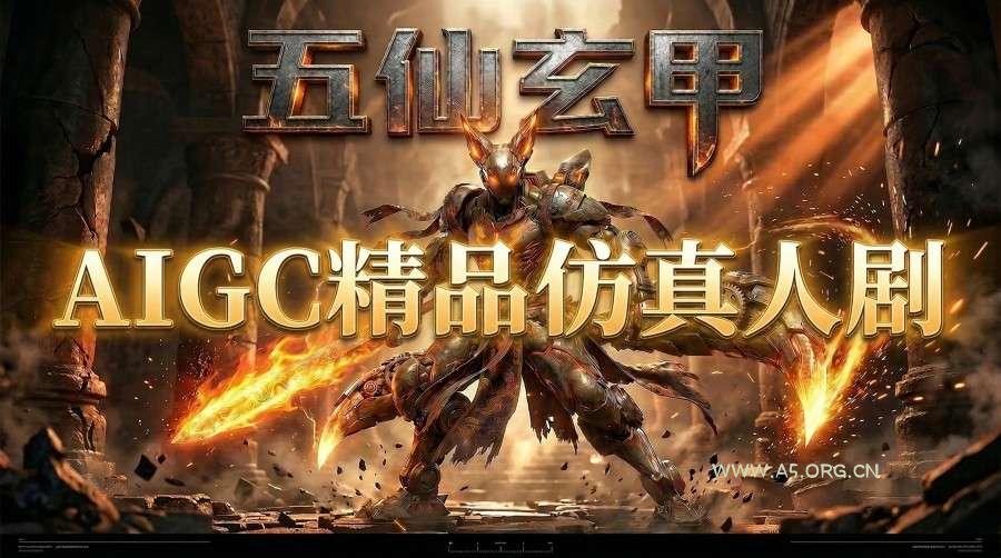 AIGC精品仿真人短剧教学,以五仙玄甲风为例展示保姆级实操教学-小红泡