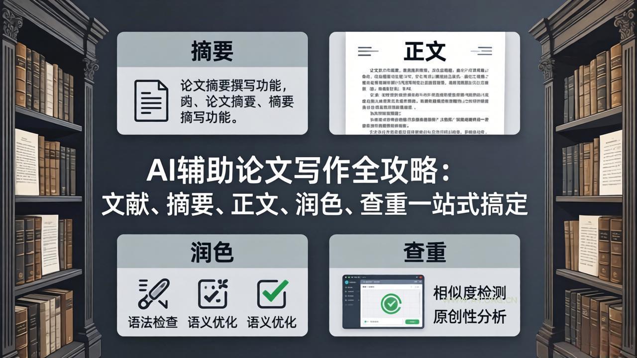 AI辅助论文写作全攻略:文献、摘要、正文、润色、查重一站式搞定-小红泡