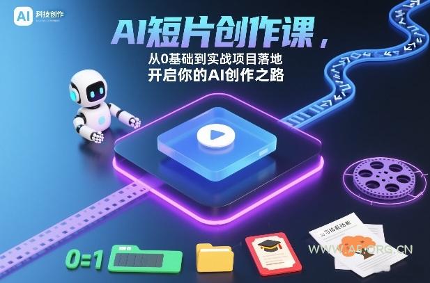 AI短片创作课,从0基础到实战项目落地,开启你的AI创作之路(更新0411)-小红泡