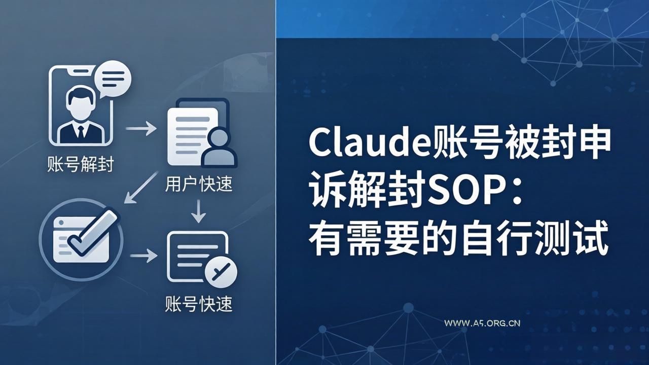Claude账号被封申诉解封SOP：有需要的自行测试-小红泡