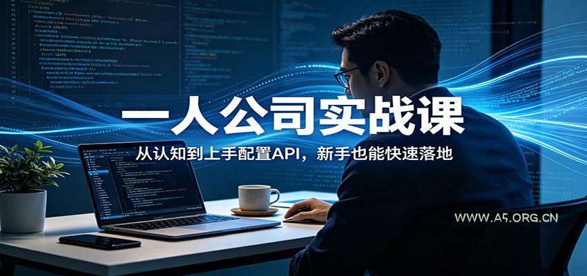 一人公司实战课:从认知到上手配置API,新手也能快速落地-小红泡