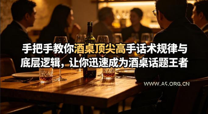 付费文章：手把手教你酒桌顶尖高手话术规律与底层逻辑，让你迅速成为酒桌话题王者(二十年全网独家经验分享)-小红泡