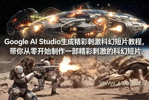 Google AI Studio生成精彩刺激科幻短片教程，带你从零开始制作一部精彩刺激的科幻短片【双语字幕】-A5资源网