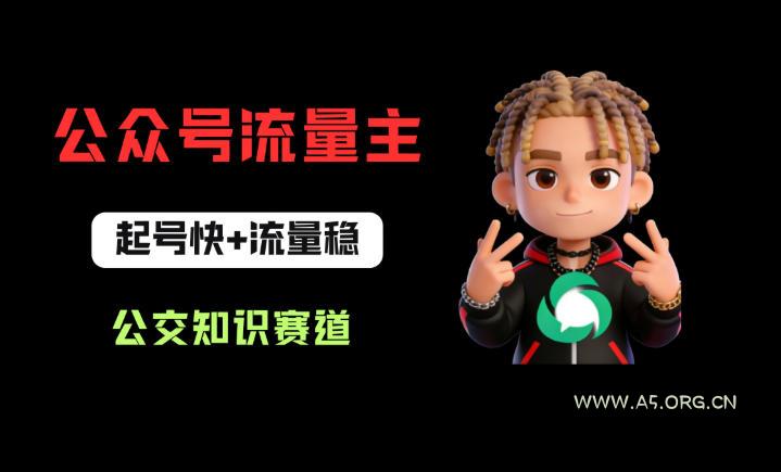 公众号流量主之公交知识赛道，起号快+流量稳，从0-1全流程讲解！-小红泡