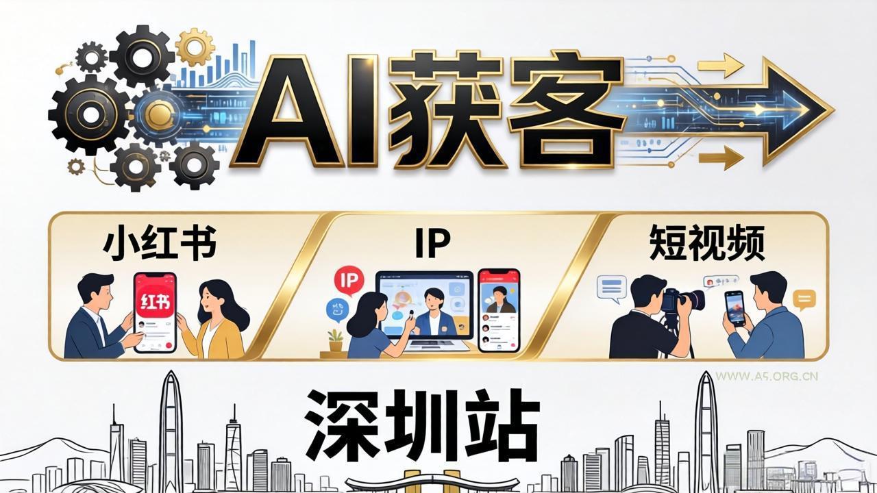 2026AI获客大课深圳站：4月17日-19日3天2夜拆透小红书+IP+短视频，老板操盘手必来-小红泡
