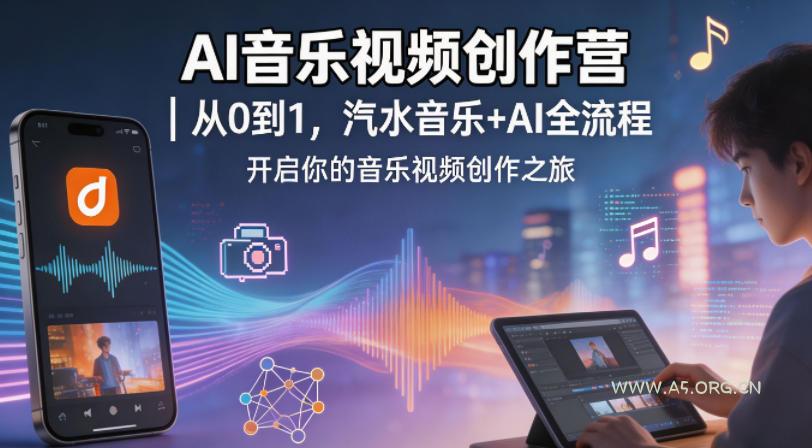 AI音乐视频创作营｜从0到1，汽水音乐+AI全流程，开启你的音乐视频创作之旅-小红泡
