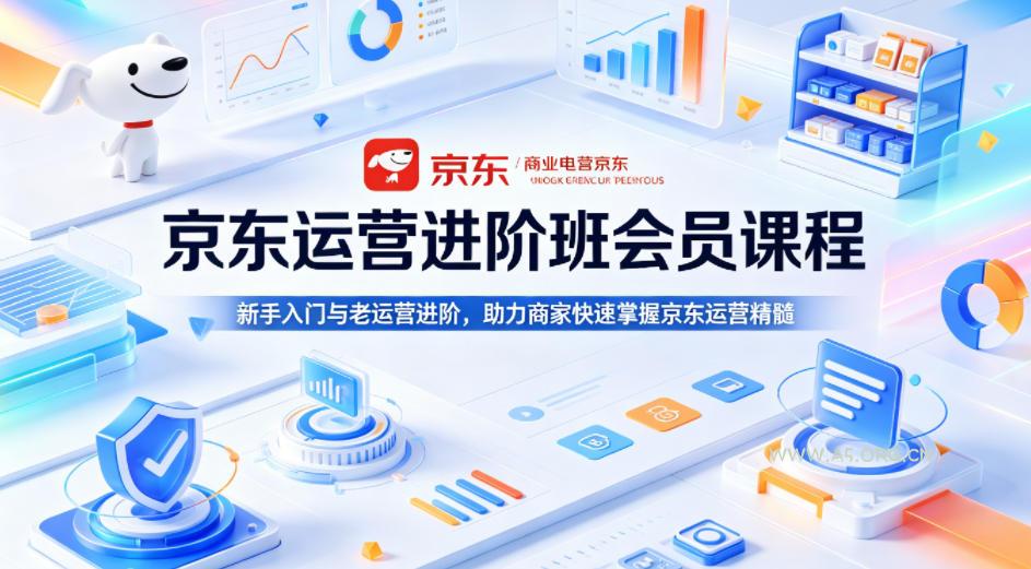 京东运营进阶班会员课程，新手入门与老运营进阶，助力商家快速掌握京东运营精髓-小红泡