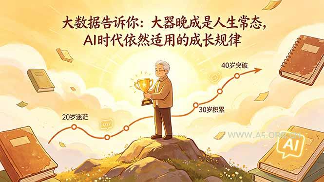 付费文章：大数据告诉你：大器晚成是人生常态，AI 时代依然适用的成长规律-小红泡