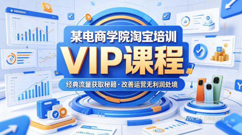 某电商学院淘宝培训VIP课程，各种经典有用的流量获取秘籍，改善运营产品没利润的处境(2026年5月)-小红泡