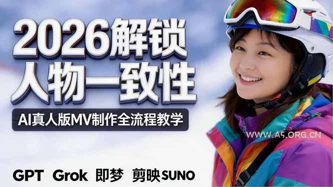 2026独创解锁人物一致性:AI真人版MV制作,不讲空话,不拼概念,全流程实操-小红泡