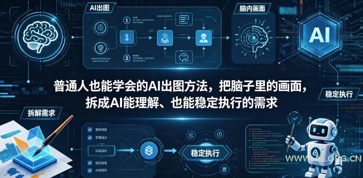 普通⼈也能学会的AI出图⽅法,把脑子里的画面,拆成AI能理解、也能稳定执行的需求【文档】-小红泡