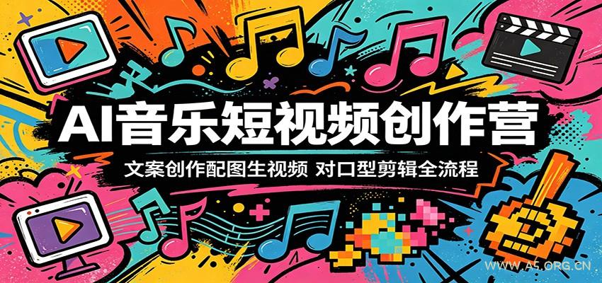 AI音乐短视频创作营：文案创作配图生视频，对口型剪辑全流程-小红泡