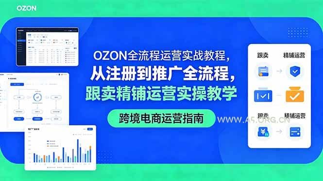 OZON全流程运营实战教程,从注册到推广全流程,跟卖精铺运营实操教学-小红泡