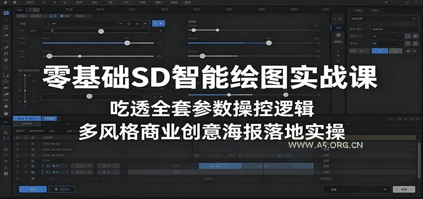 零基础SD智能绘图实战课:吃透全套参数操控逻辑,多风格商业创意海报落地实操-小红泡