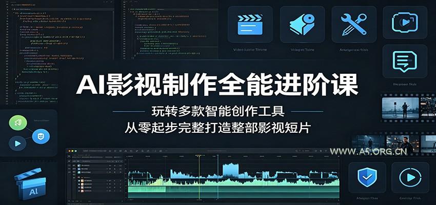 AI影视制作全能进阶课：玩转多款智能创作工具，从零起步完整打造整部影视短片-小红泡