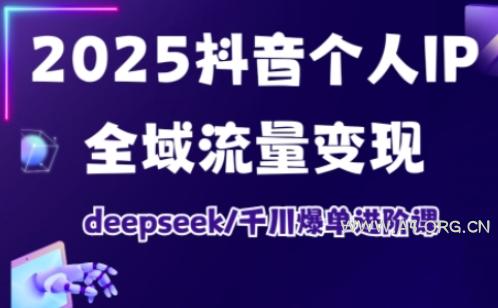 抖音个人IP全域流量变现进阶课，deepseek千川爆单进阶课(更新2026年05月)-小红泡