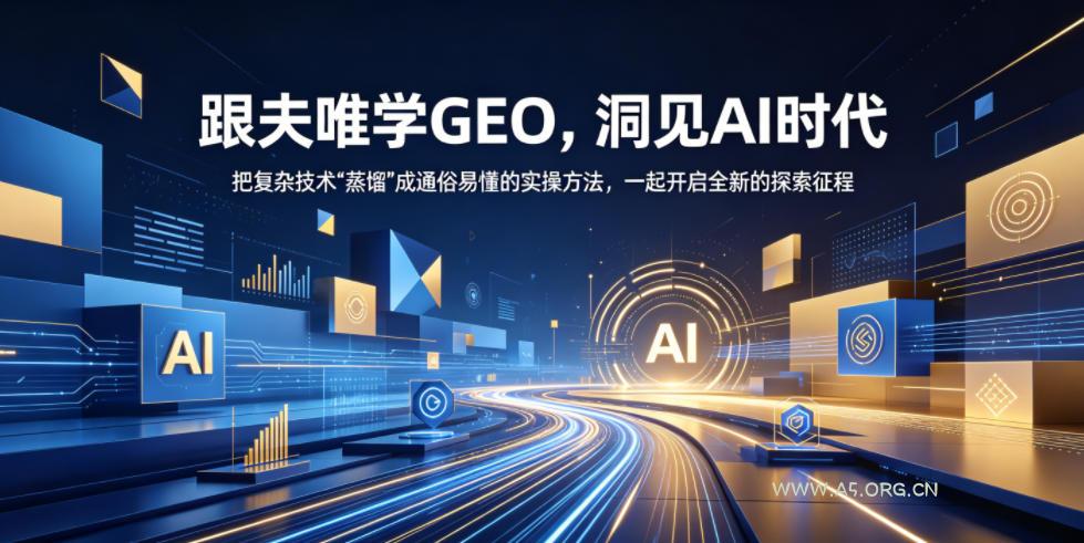 跟夫唯学GEO,洞见AI时代,把复杂技术“蒸馏”成通俗易懂的实操方法,一起开启全新的探索征程-小红泡