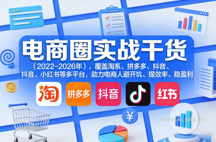 电商圈实战干货(2023-2026年)，覆盖淘系、拼多多、抖音、小红书等多平台，助力电商人避开坑、提效率、稳盈利(更新06月03日)-小红泡