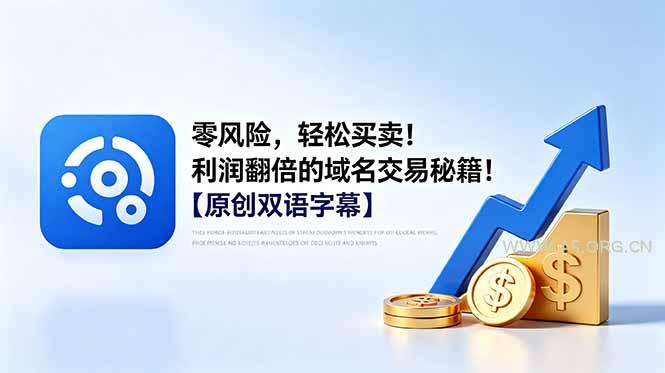 零风险,轻松买卖!利润翻倍的域名交易秘籍!【原创双语字幕】-小红泡