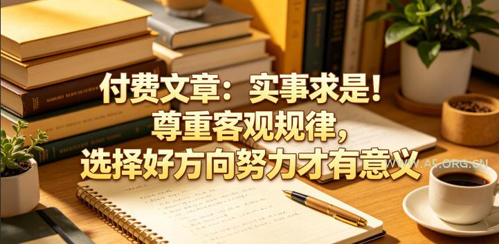 付费文章：实事求是！尊重客观规律，选择好方向努力才有意义-小红泡