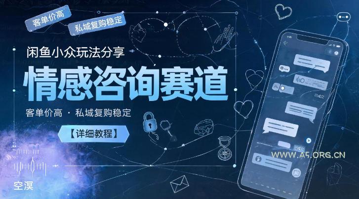 闲鱼小众玩法分享,情感咨询赛道,客单价高,私域复购稳定【详细教程】-小红泡