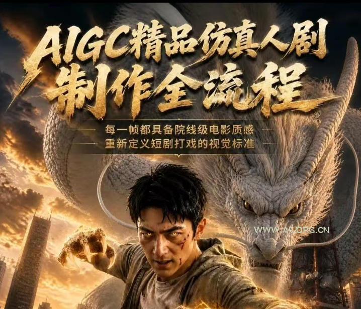 AIGC精品仿真人剧豢龙人全流程制作解析2026,国风仿真人创作+打斗剧情+人设编排,一站式AI短剧入门-小红泡