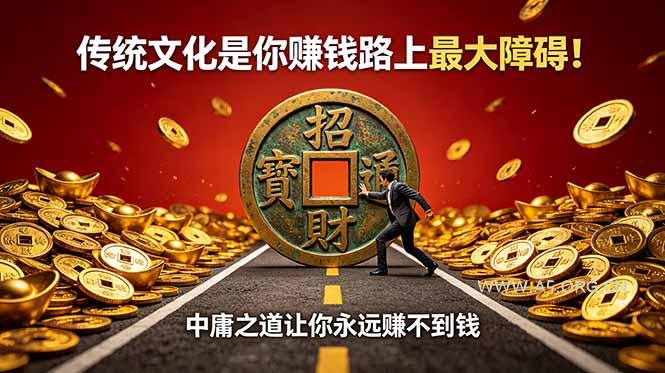 付费文章：传统文化是你赚钱路上最大障碍！中庸之道让你永远赚不到钱-小红泡