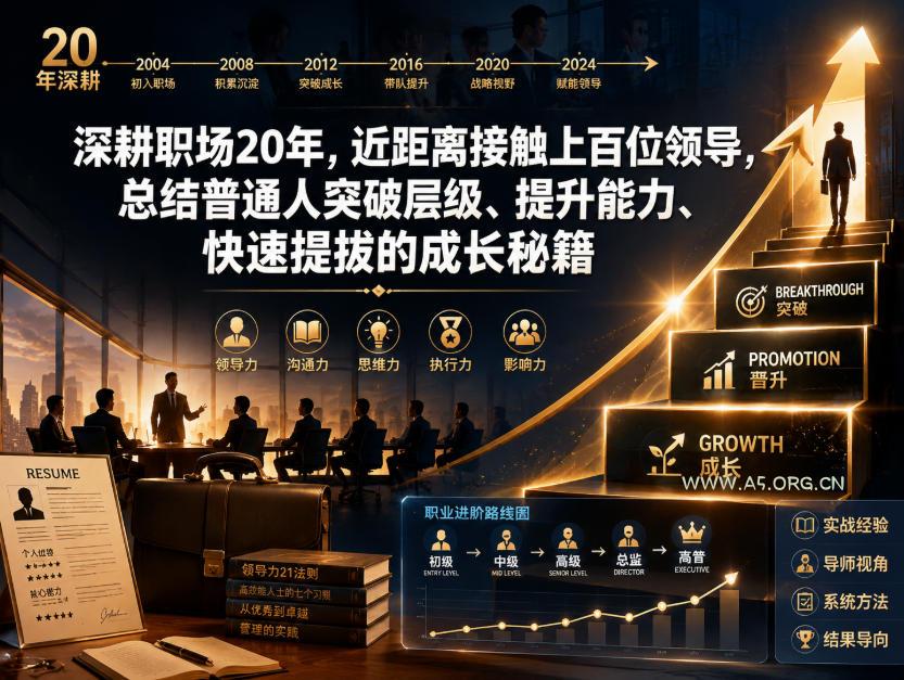 付费文章:深耕职场20年,近距离接触上百位领导,总结普通人突破层级、提升能力、快速提拔的成长秘籍(全网独家干货)-小红泡