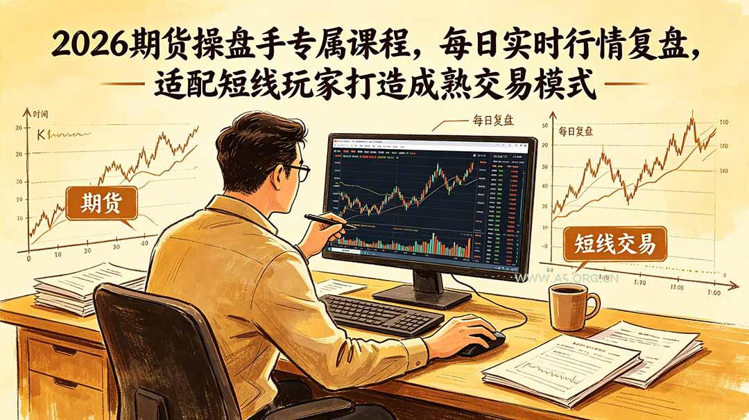 2026期货操盘手专属课程-更新6月,每日实时行情复盘,适配短线玩家打造成熟交易模式-小红泡