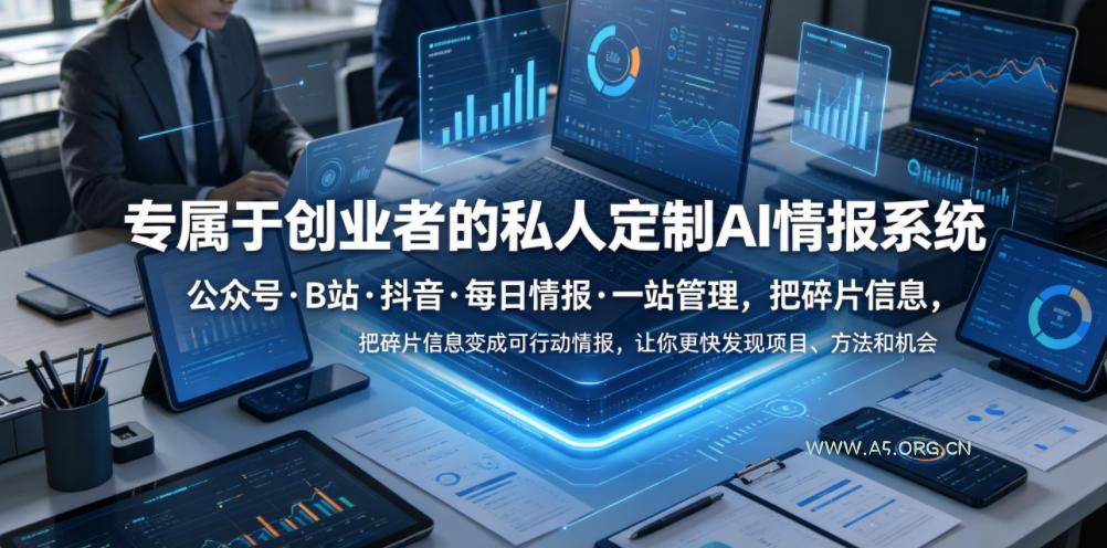 专属于创业者的私人定制AI情报系统,公众号·B站·抖音·每日情报·一站管理,把碎片信息变成可行动情报,让你更快发现项目、方法和机会-小红泡