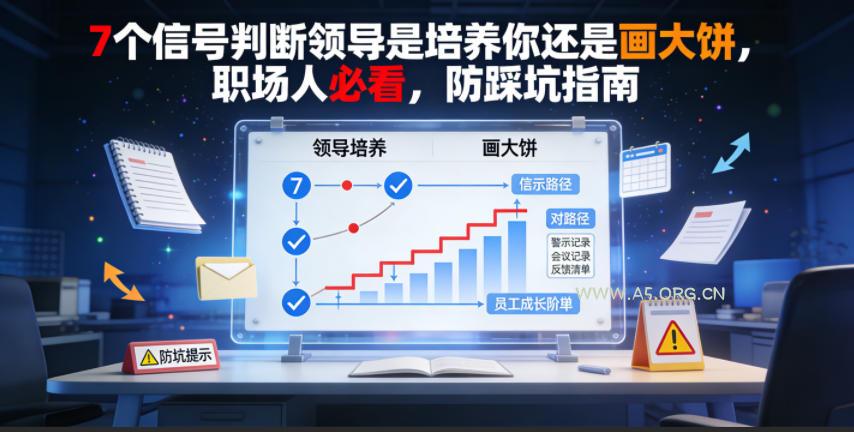 付费文章：7个信号判断领导是培养你还是画大饼，职场人必看，防踩坑指南-小红泡