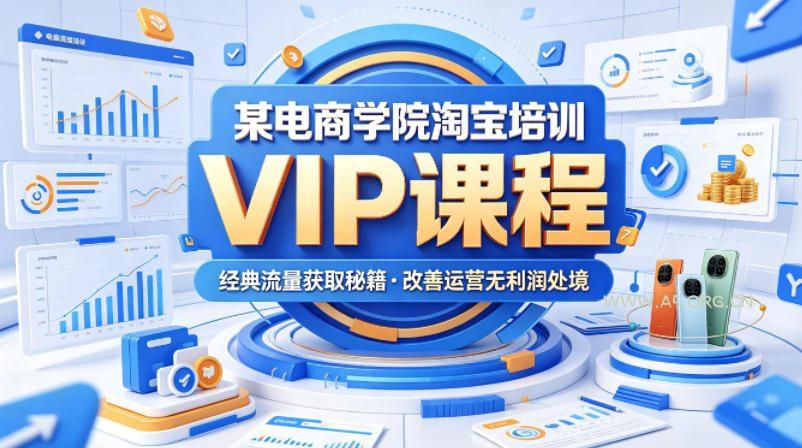 某电商学院淘宝培训VIP课程,各种经典有用的流量获取秘籍,改善运营产品没利润的处境(2026年6月)-小红泡