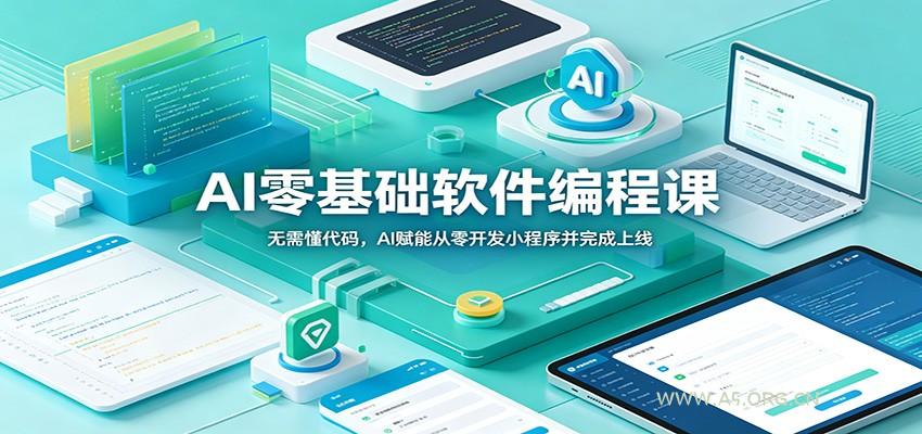 AI零基础软件编程课：无需懂代码，AI赋能从零开发小程序并完成上线-小红泡