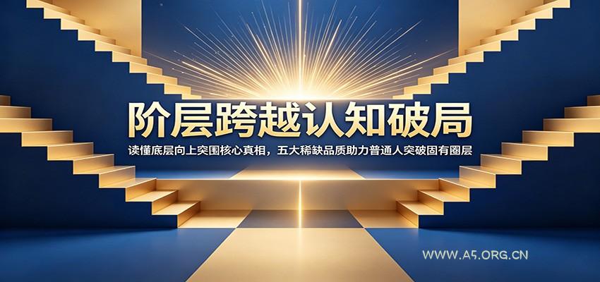 阶层跨越认知破局：读懂底层向上突围核心真相，五大稀缺品质助力普通人突破固有圈层-小红泡