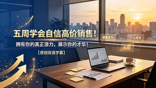 五周学会自信高价销售！拥有你的真正潜力，展示你的才华！【原创双语字幕】-小红泡