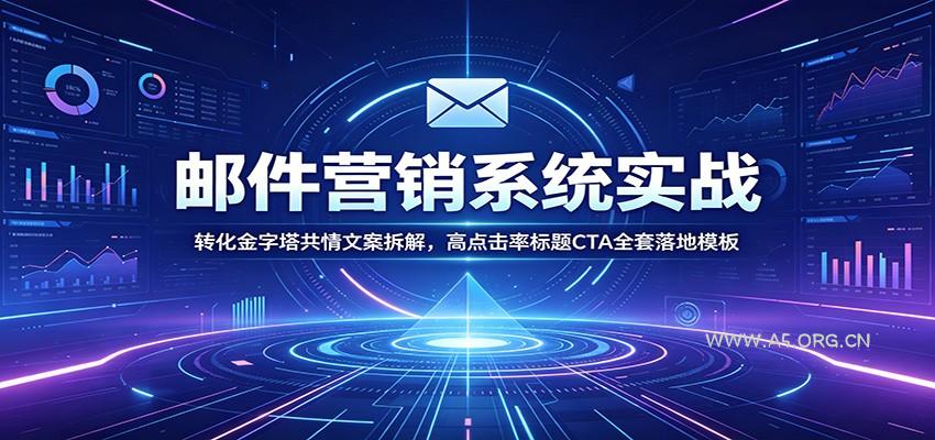 邮件营销系统实战：转化金字塔共情文案拆解，高点击率标题CTA全套落地模板-小红泡