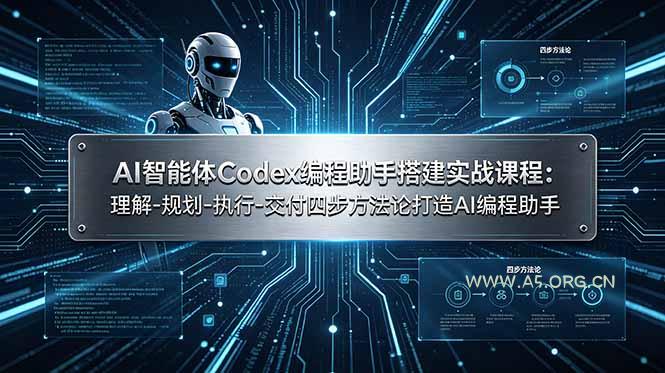AI智能体Codex编程助手搭建实战课程：理解-规划-执行-交付四步方法论打造AI编程助手-小红泡
