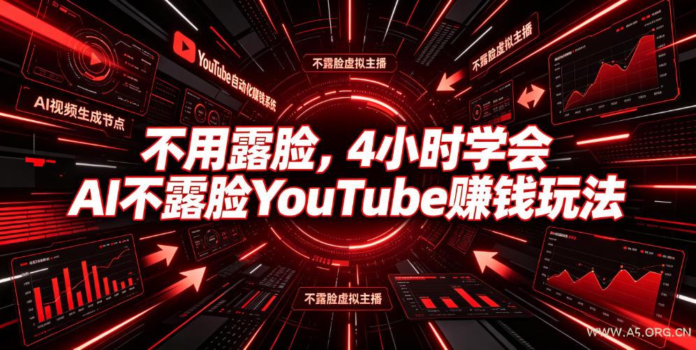 不用露脸,4小时学会AI不露脸YouTube賺钱玩法【原创双语字幕】-小红泡