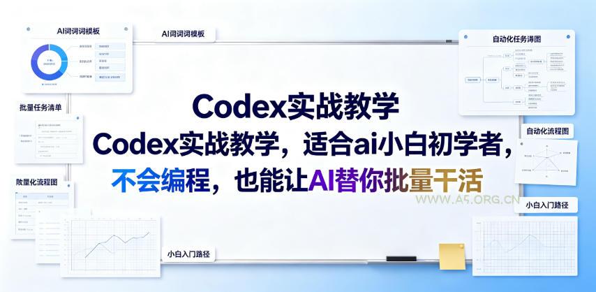 Codex实战教学,适合ai小白初学者,不会编程,也能让AI替你批量干活-小红泡