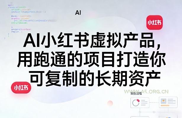 AI小红书虚拟产品,用跑通的项目打造你可复制的长期资产(更新0712)-小红泡